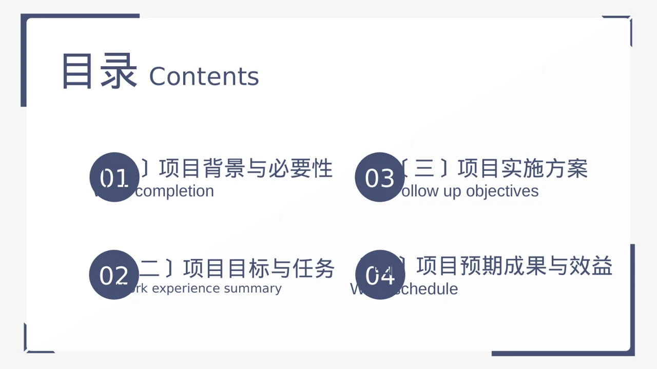 政府扶持项目立项申报PPT模板 第2页预览