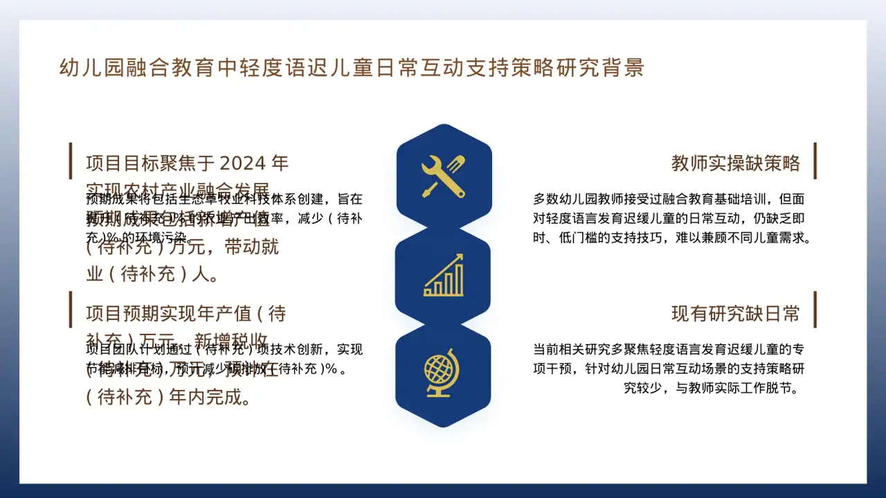 政府扶持项目立项申报 PPT模板 第4页预览