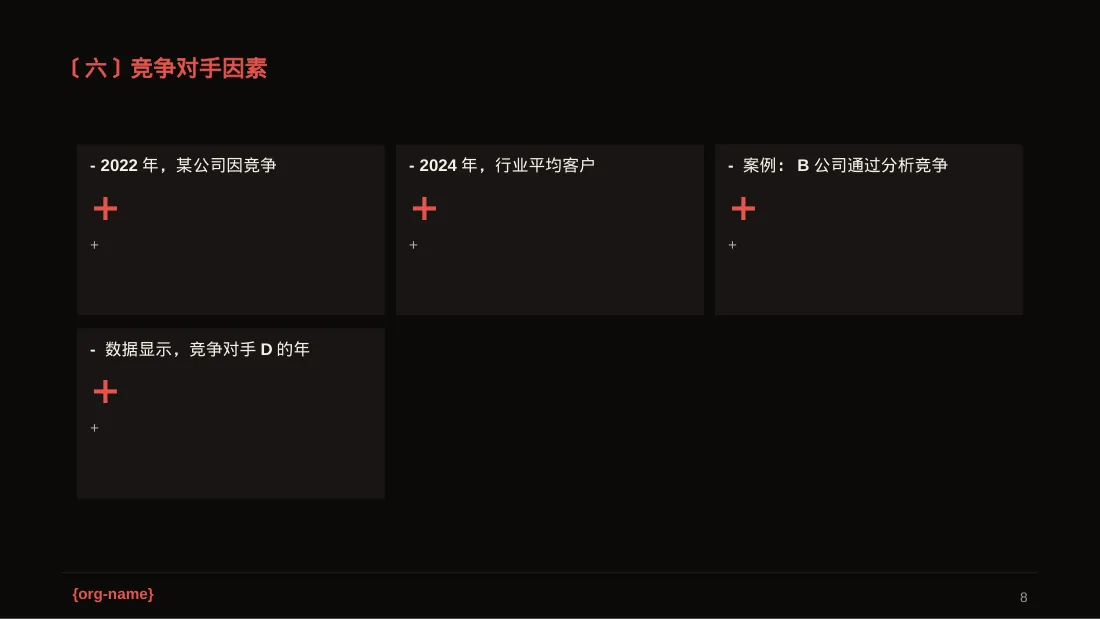 客户流失原因调研分析 PPT模板 第8页预览