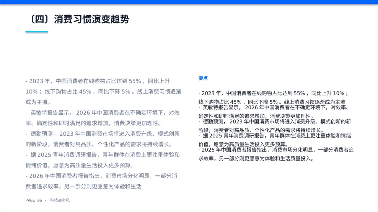 消费者消费习惯调研报告PPT模板 第6页预览