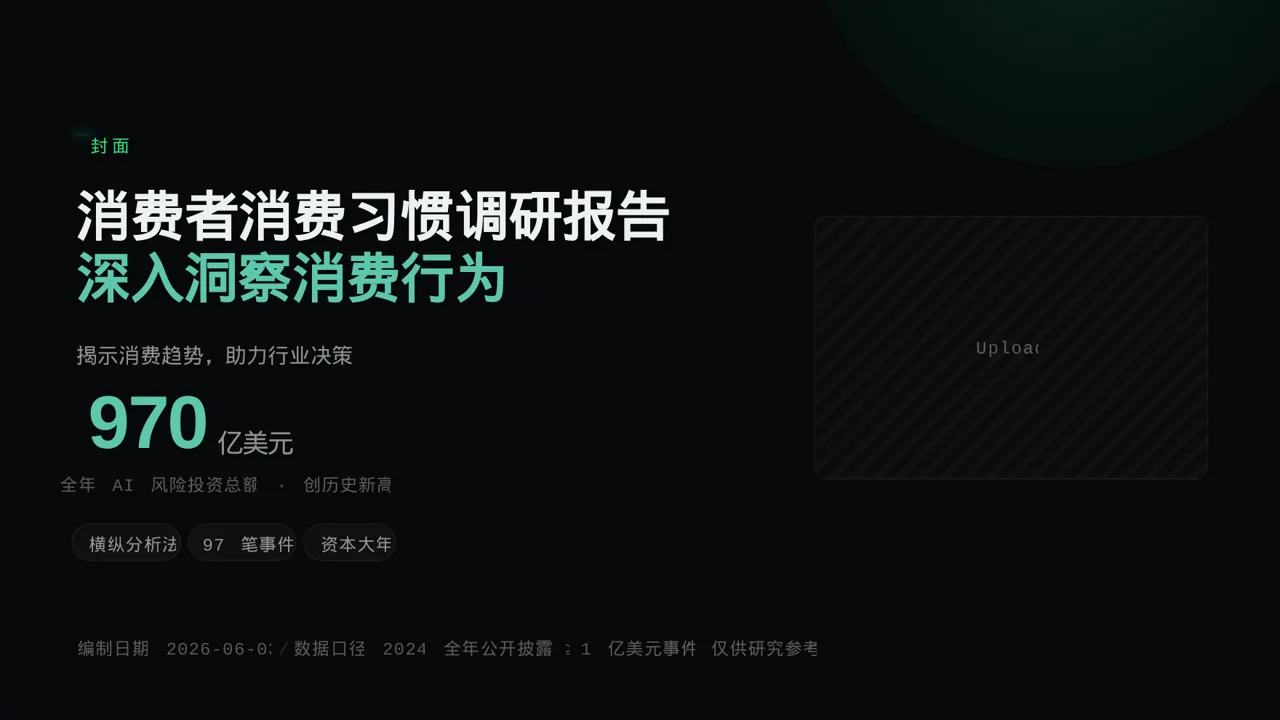 消费者消费习惯调研报告PPT模板