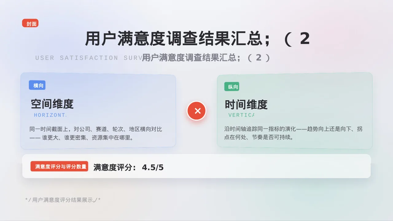 用户满意度调查结果汇总 PPT模板 第3页预览