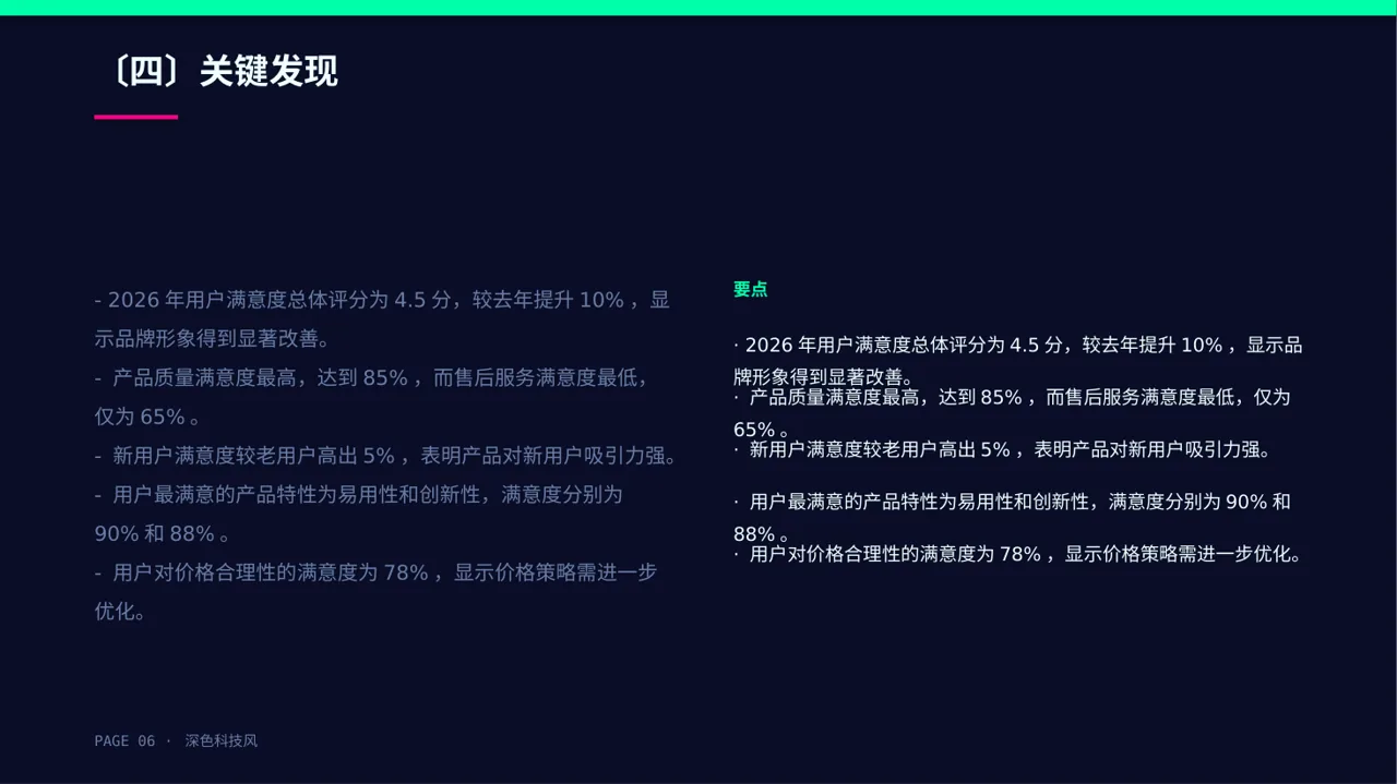 用户满意度调查结果汇总PPT模板 第6页预览
