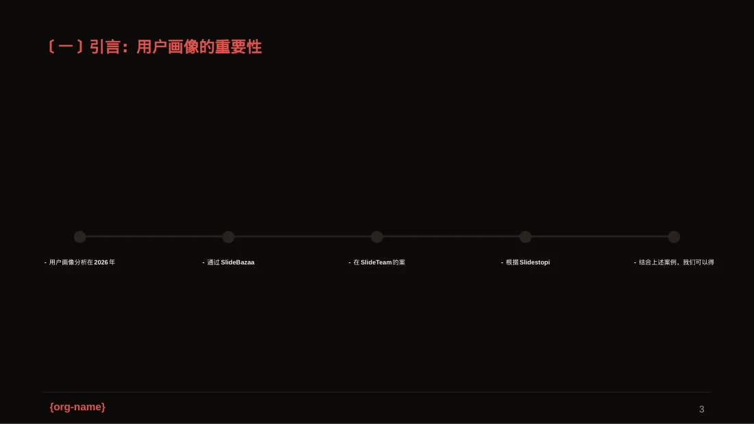 用户人群画像分析展示模板 PPT模板 第3页预览