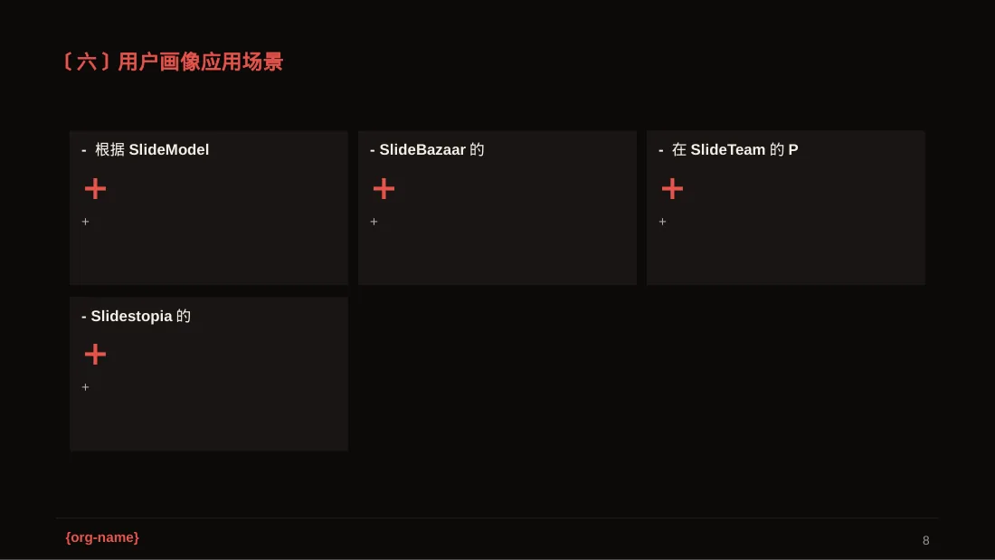 用户人群画像分析展示模板 PPT模板 第8页预览