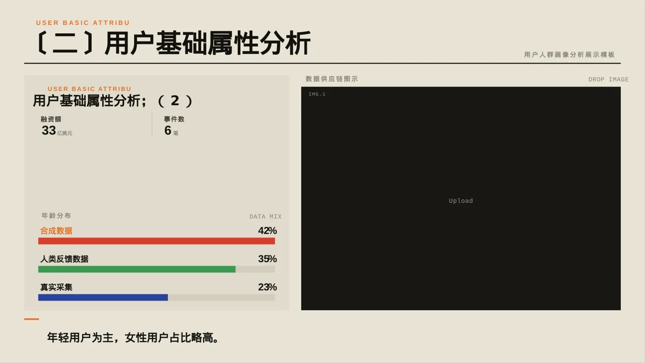 用户人群画像分析展示模板 PPT模板 第6页预览