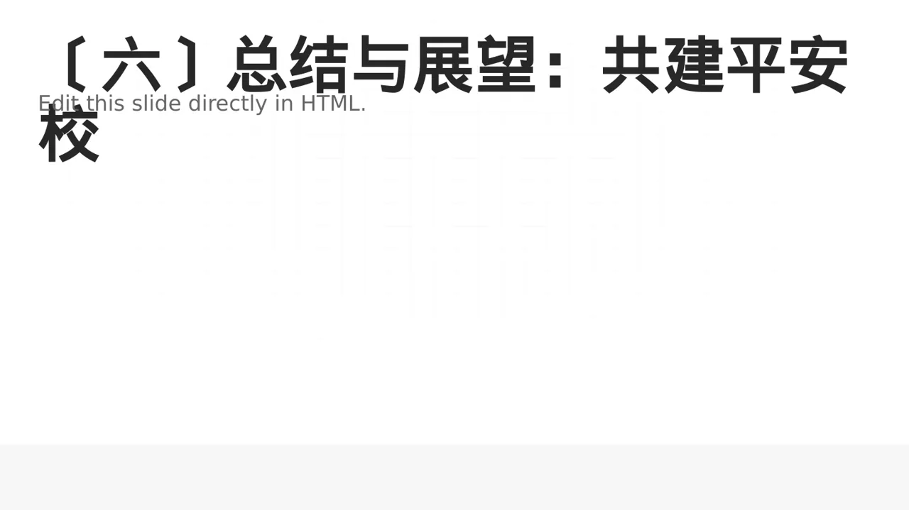 校园安全教育主题班会PPT模板 第7页预览