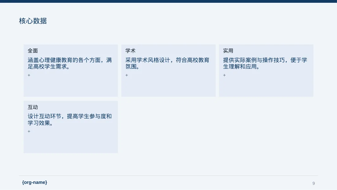 心理健康主题班会PPT模板 第9页预览