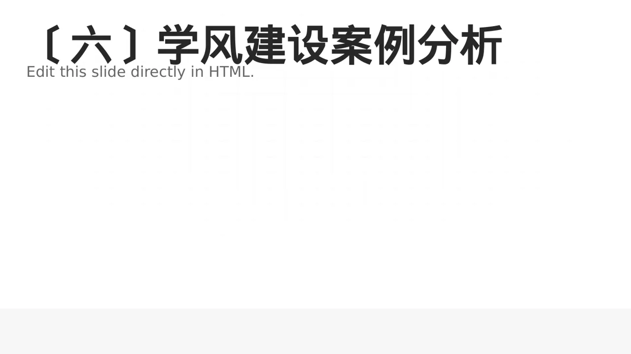 学风建设主题宣讲PPT模板（黄蓝几何风） 第7页预览