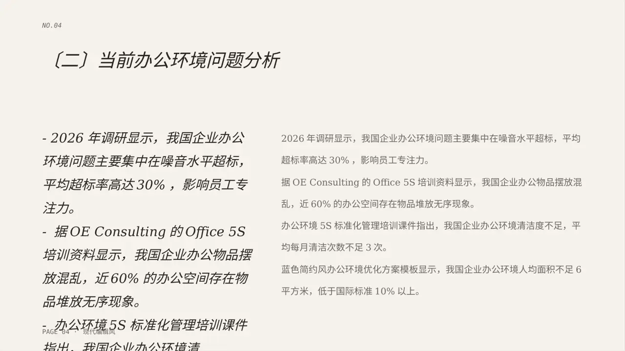 办公环境管理提升方案 PPT模板 第4页预览