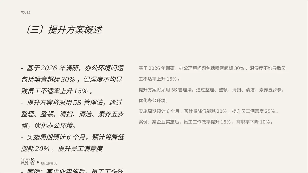 办公环境管理提升方案 PPT模板 第5页预览
