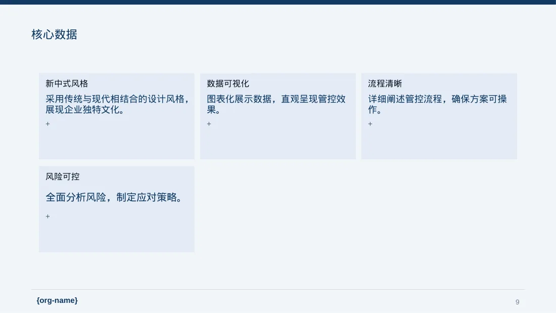 新中式办公用品管控方案汇报PPT模板 第9页预览
