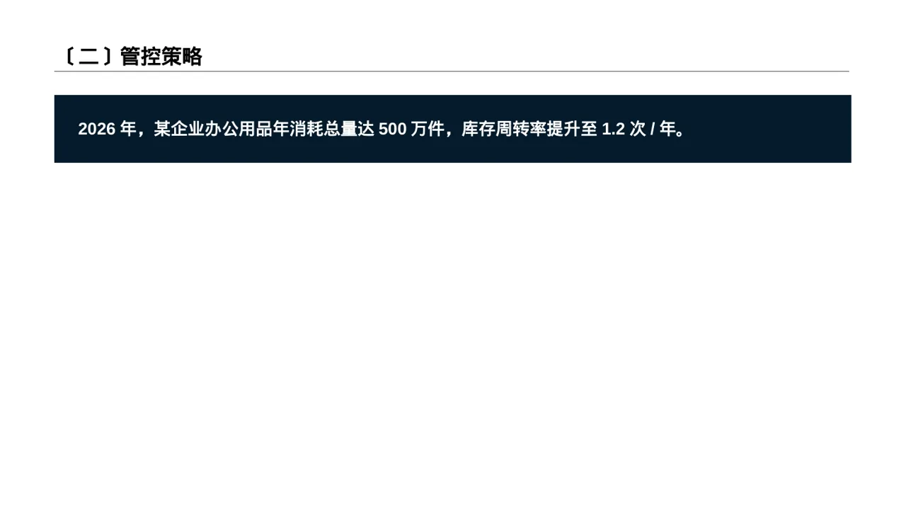 办公用品管控方案汇报PPT模板（黄蓝几何风） 第3页预览