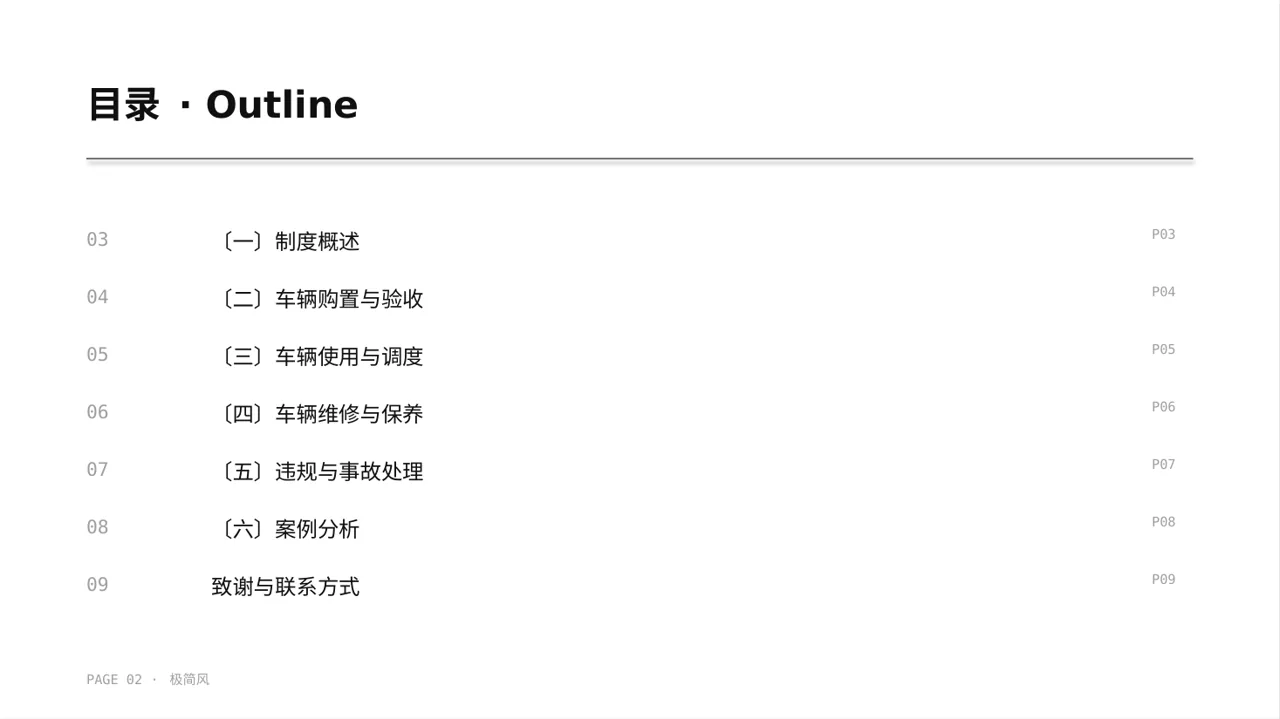 车辆管理制度宣讲 PPT模板 第2页预览