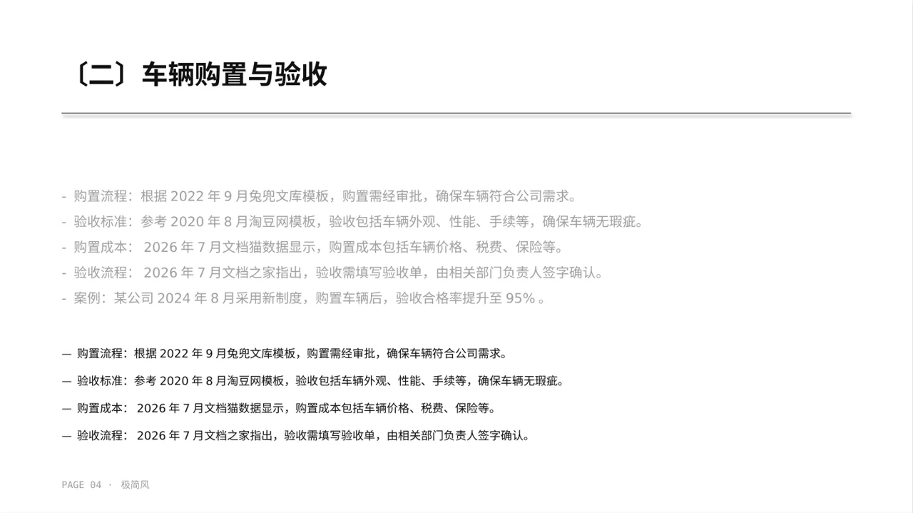 车辆管理制度宣讲 PPT模板 第4页预览