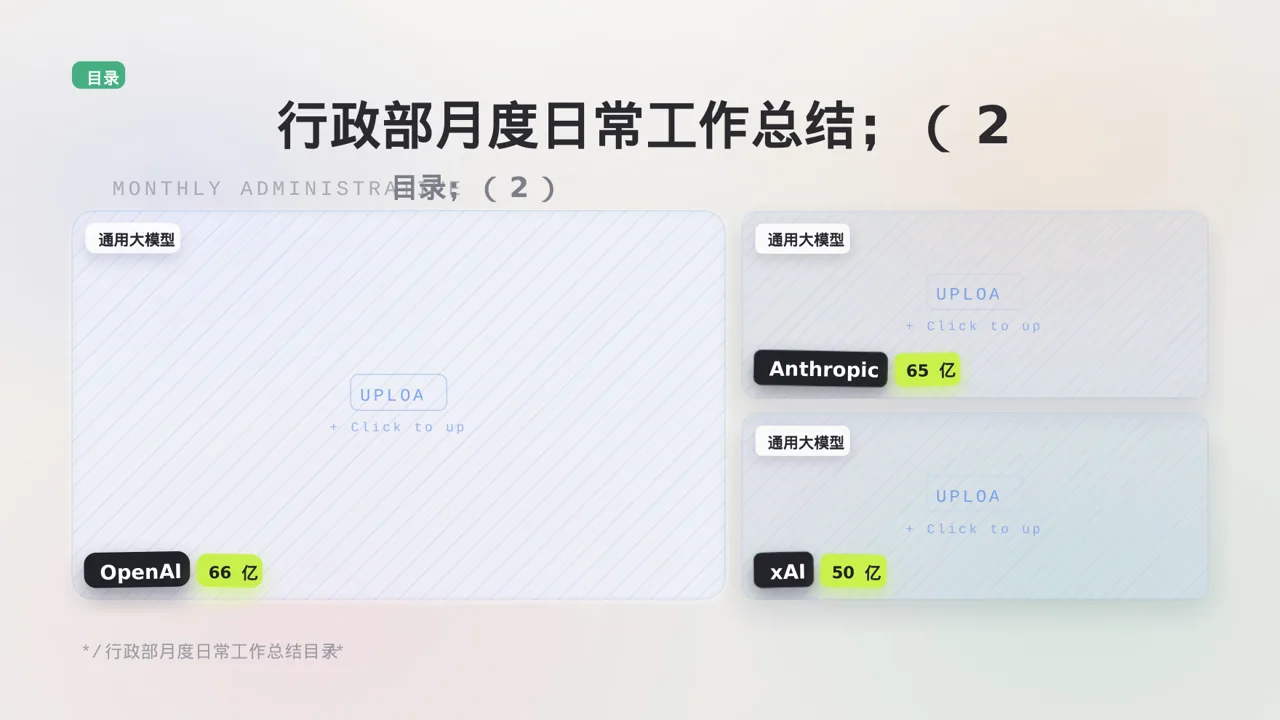 行政部月度日常工作总结PPT模板（黑白极简风）-3 第4页预览