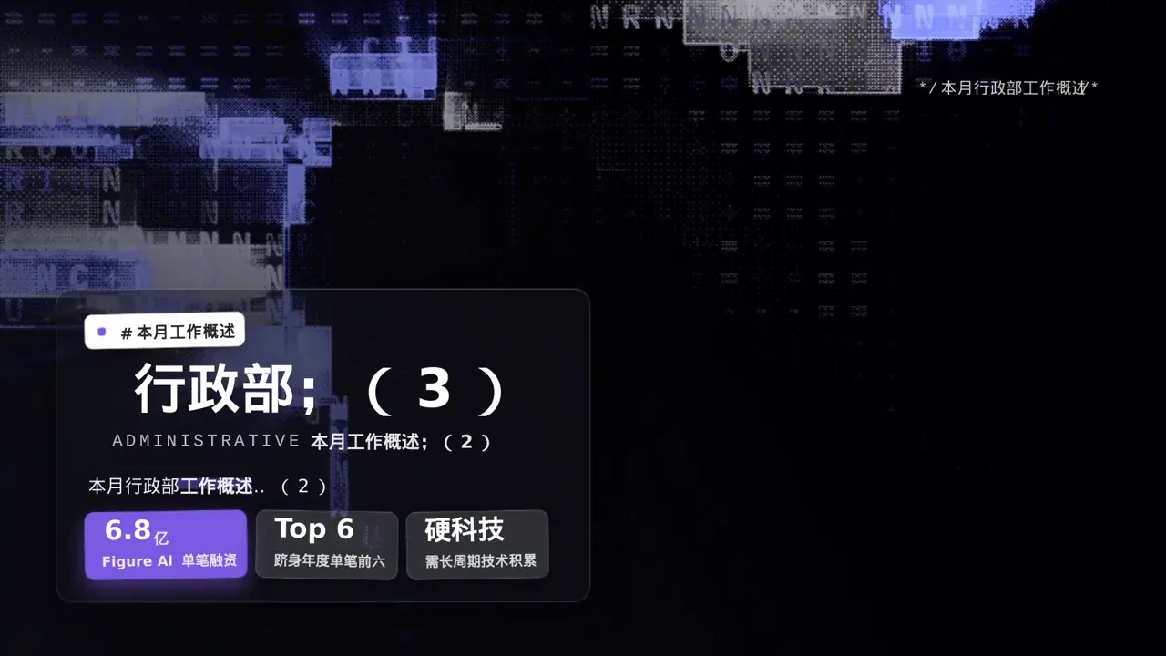 行政部月度日常工作总结PPT模板（黑白极简风）-3 第5页预览