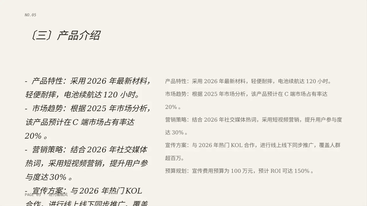 新品预热宣传方案文稿 PPT模板 第5页预览