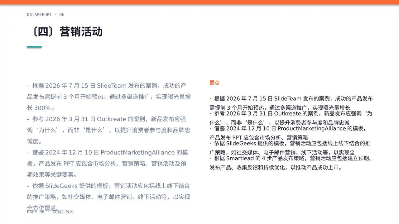 新品预热宣传方案文稿 PPT模板 第6页预览