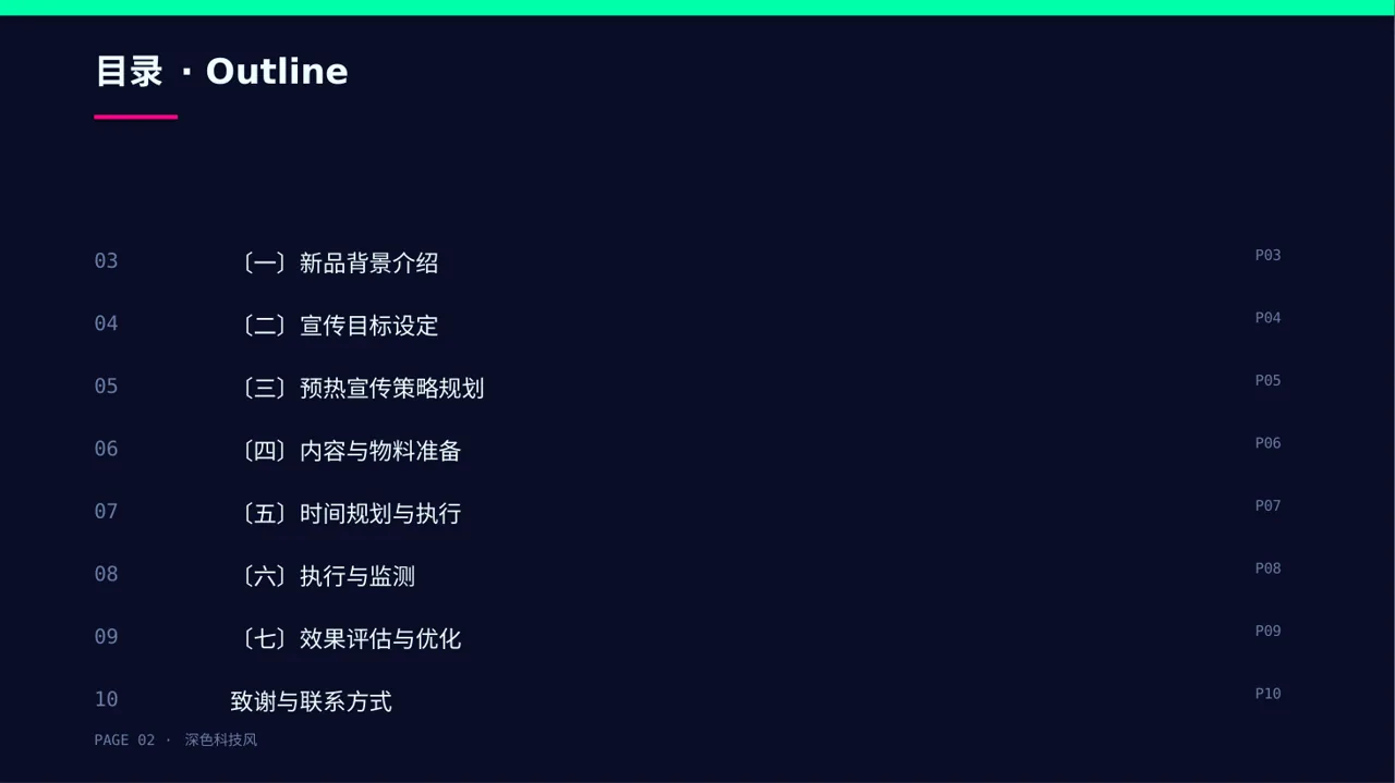 新品预热宣传方案文稿 PPT模板 第2页预览