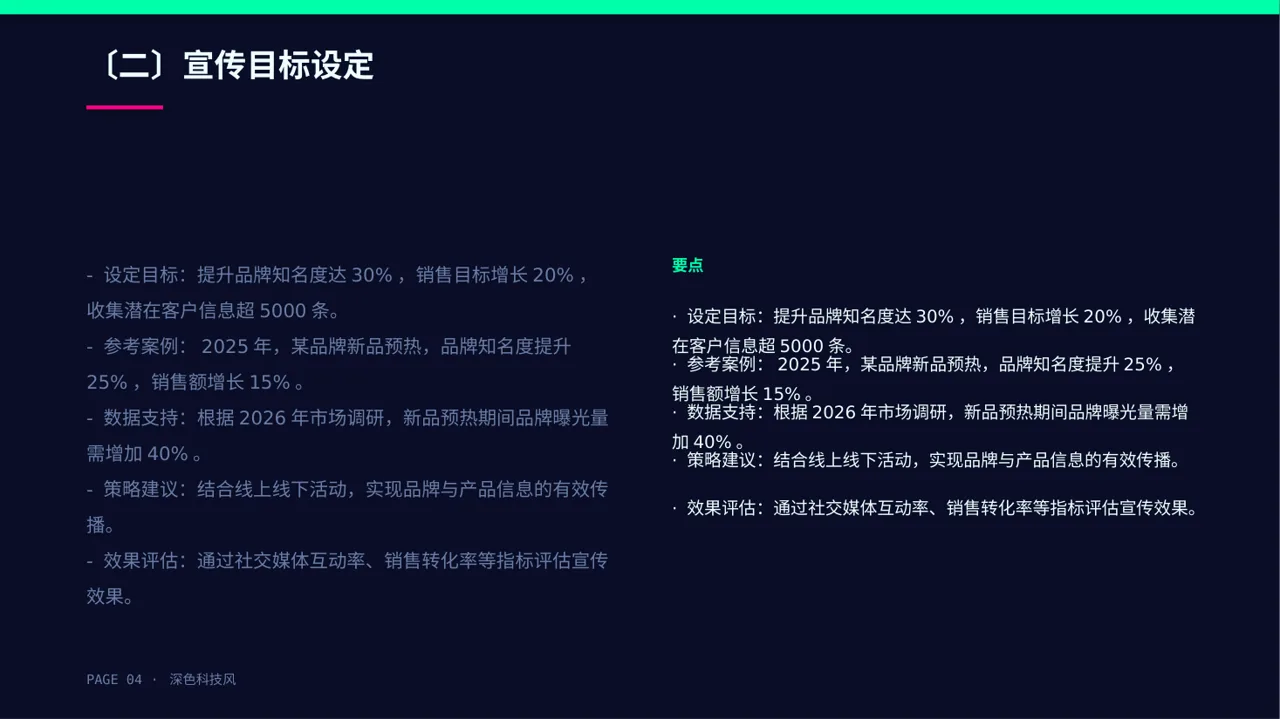 新品预热宣传方案文稿 PPT模板 第4页预览
