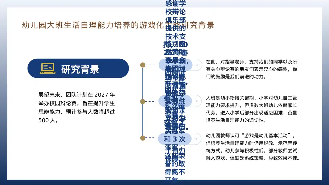 高校辩论赛团队展示PPT模板（深蓝学术风）-2-2 第9页预览