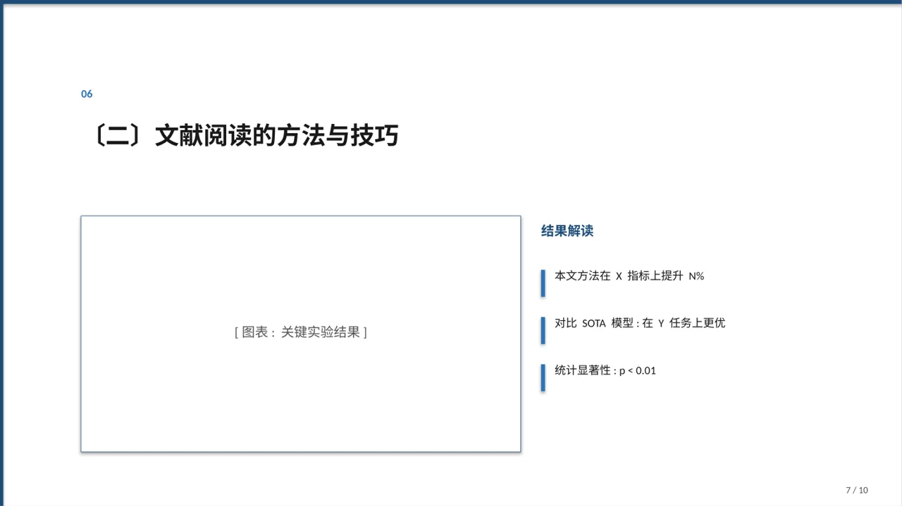 文献阅读分享交流会文稿PPT模板 第7页预览