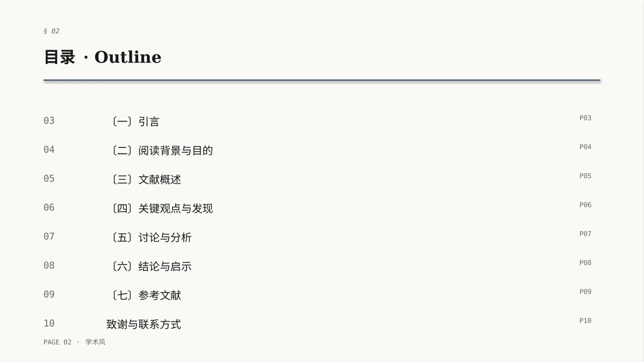 文献阅读分享交流会文稿PPT模板 第2页预览