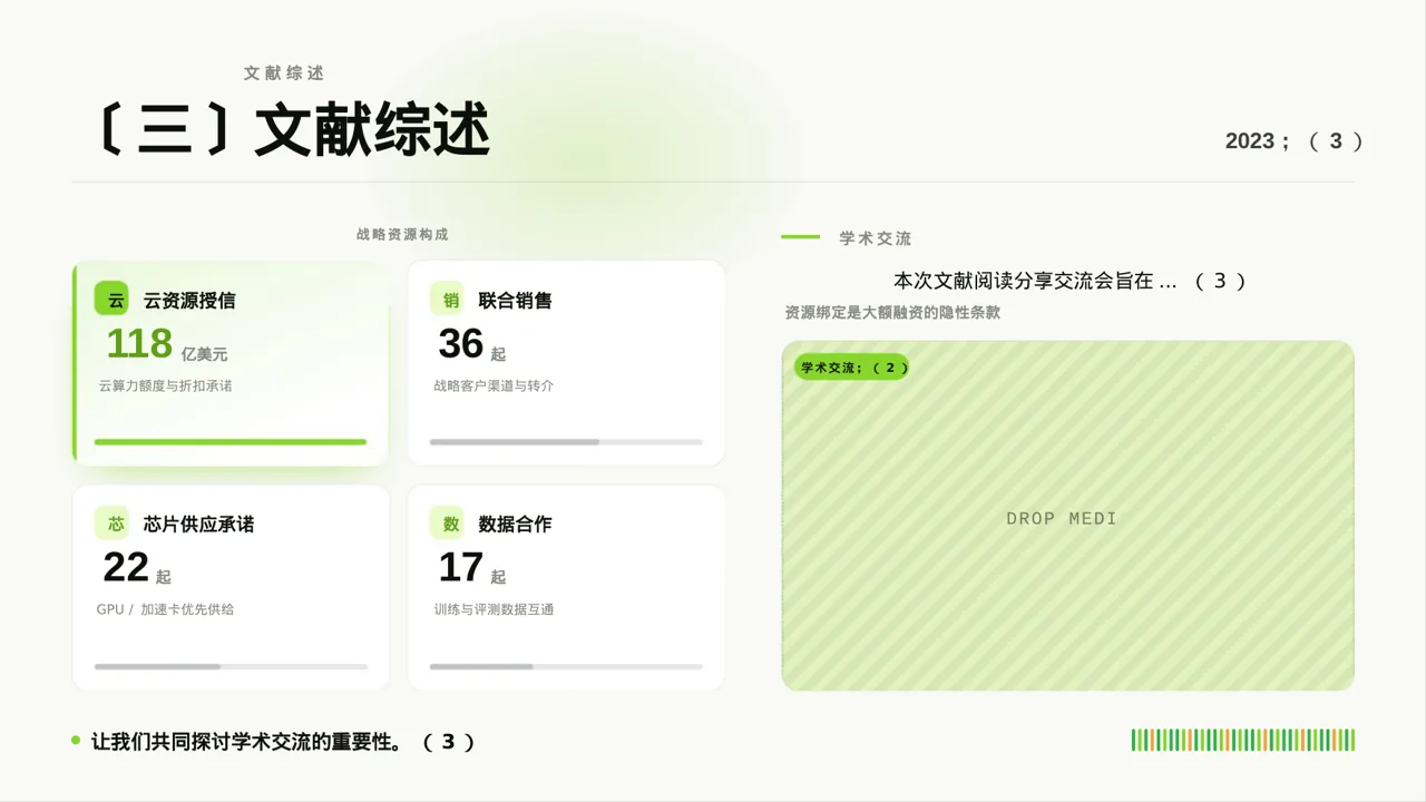 学术风文献阅读分享交流会文稿PPT模板(深蓝学术风)-2 第7页预览