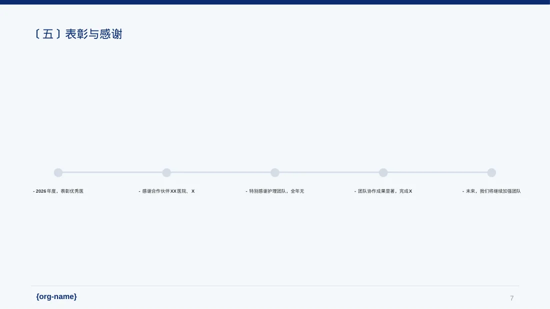 医护团队年终述职报告PPT模板 第7页预览