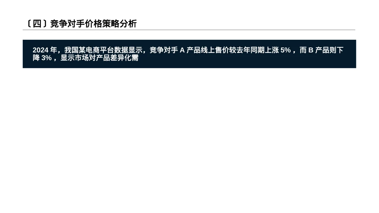 价格体系市场调研报告PPT模板 第5页预览