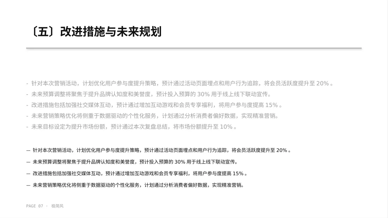 营销活动效果复盘总结报告PPT模板 第7页预览