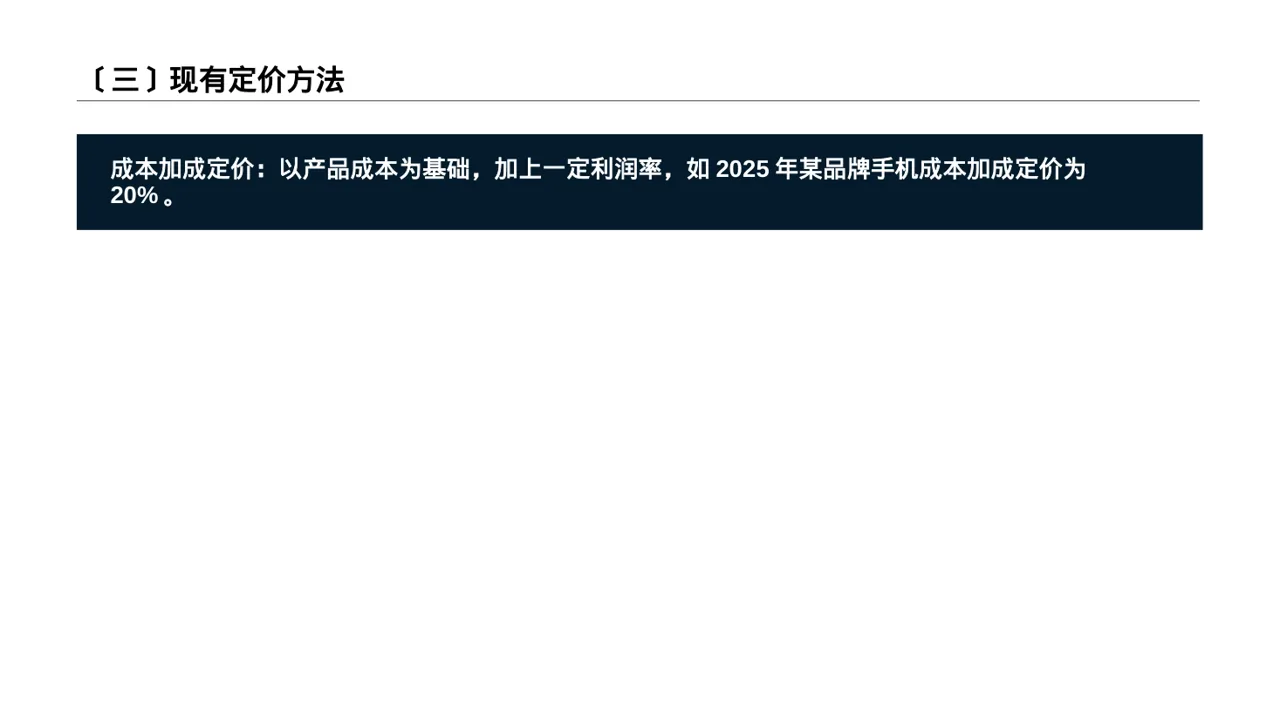 产品定价策略汇报报告 PPT模板 第4页预览