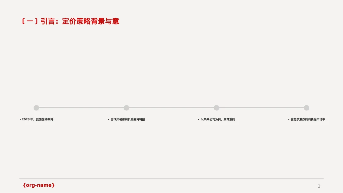 产品定价策略汇报报告PPT模板 第3页预览