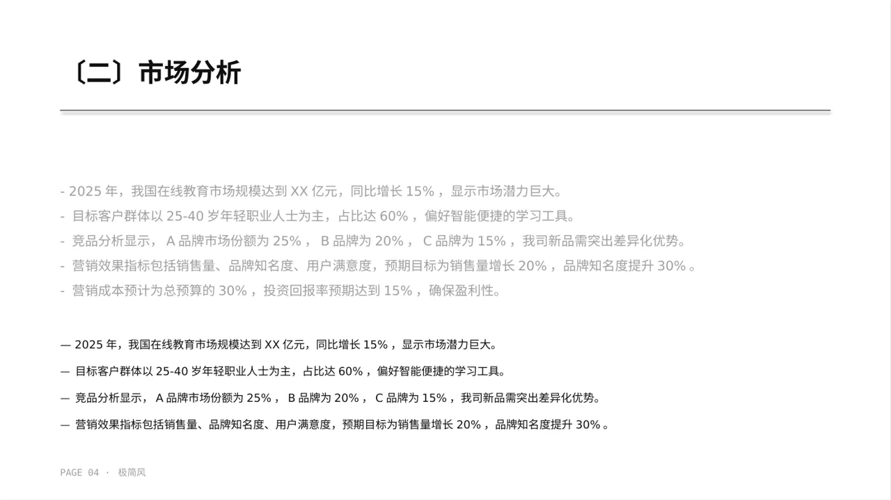 新品上市整体营销策划方案 PPT模板 第4页预览