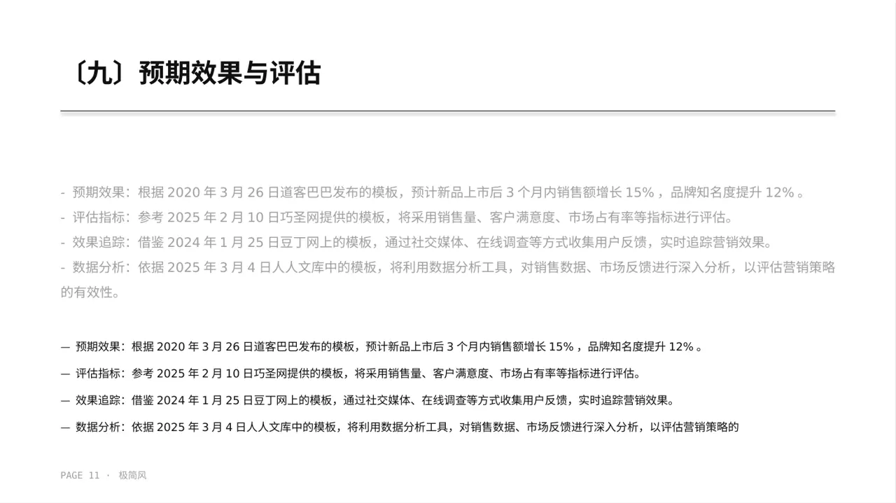 新品上市整体营销策划方案 PPT模板 第11页预览
