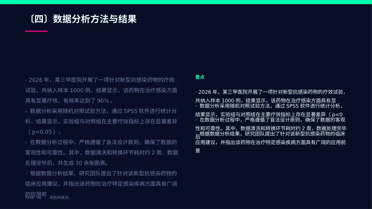 临床医学实验数据分析汇报PPT模板 第6页预览