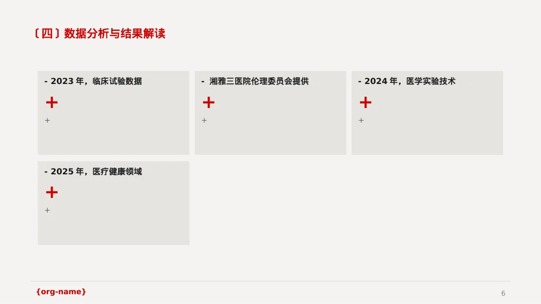 临床医学实验数据分析汇报PPT模板 第6页预览