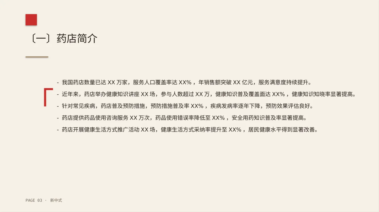 药店健康知识推广宣讲 PPT模板 第3页预览