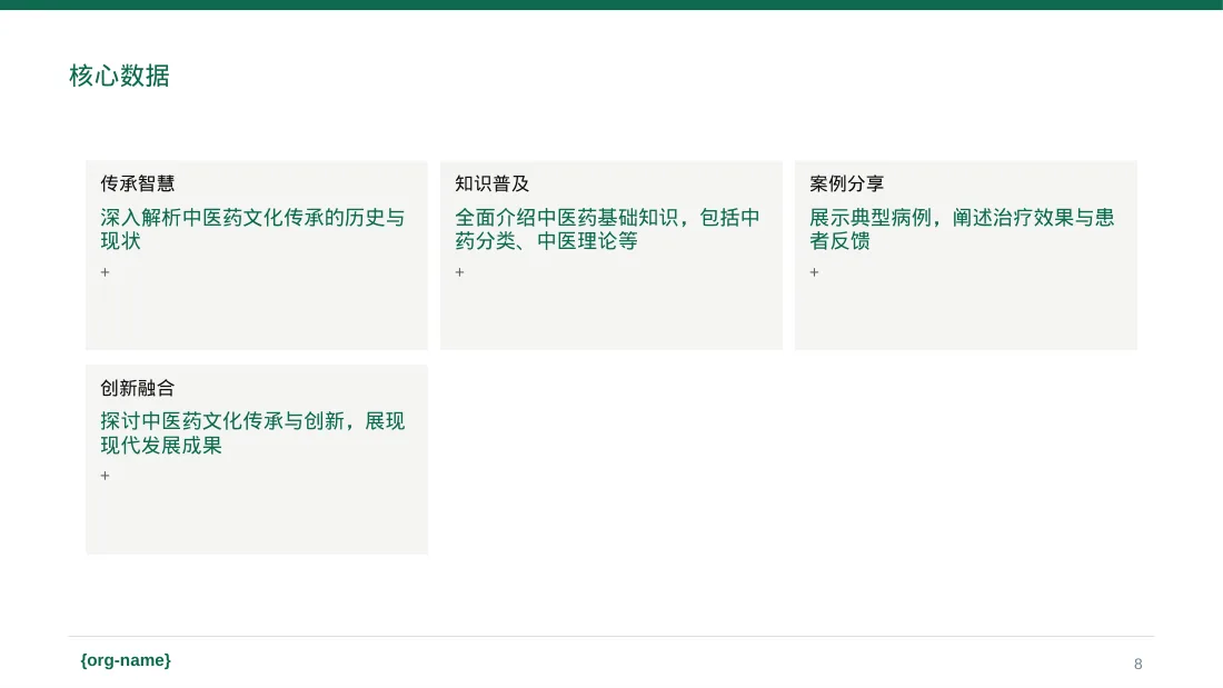 中医药文化传承宣讲 PPT模板 第8页预览
