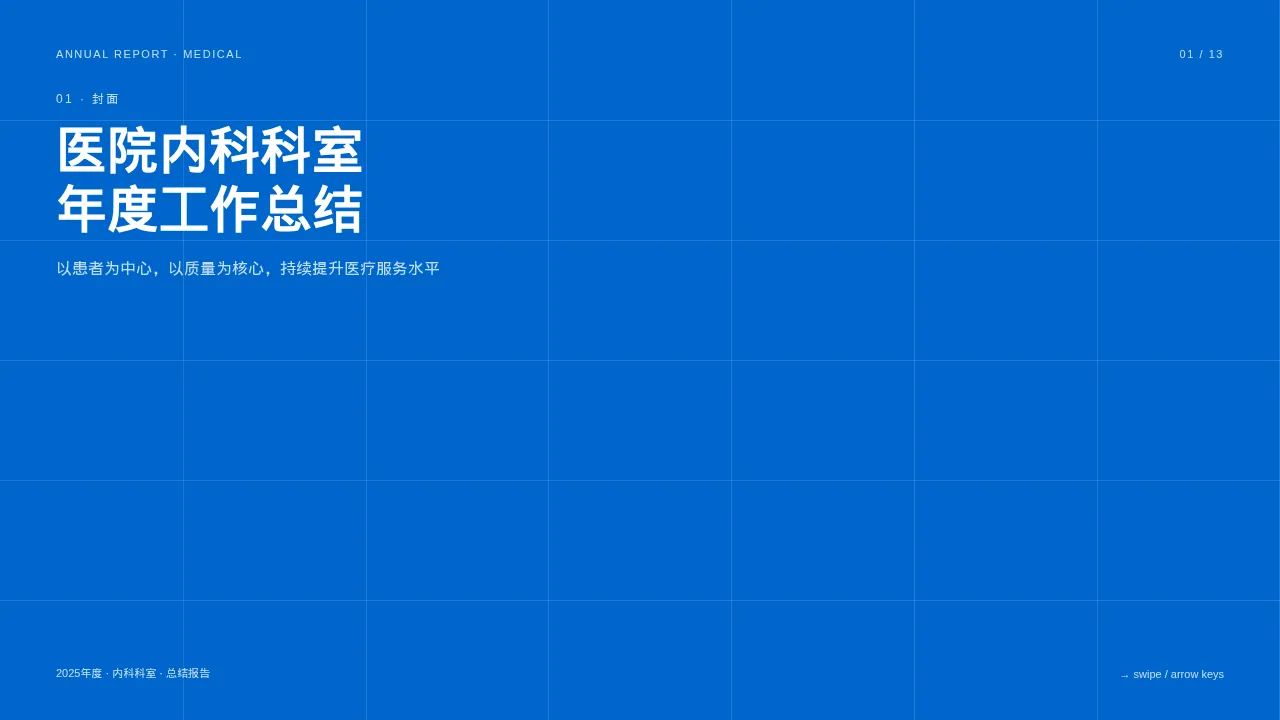 医院内科科室年度工作总结封面