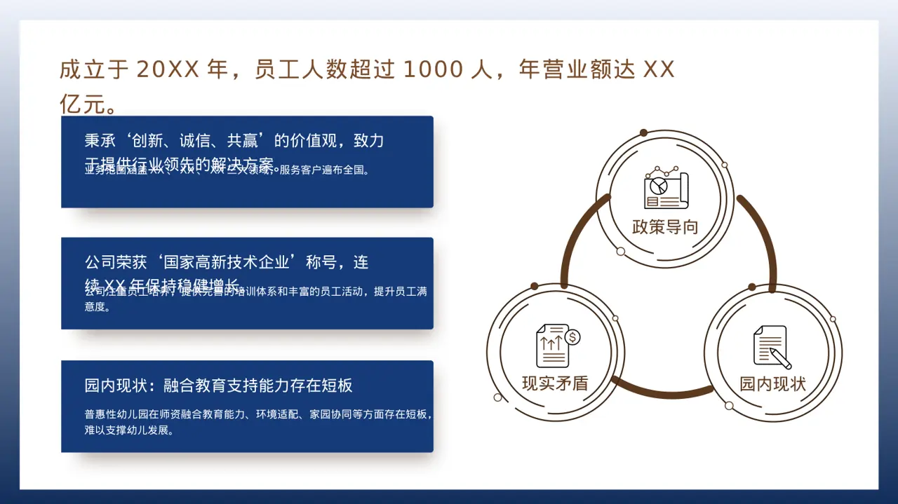 公司企业文化学习PPT模板 第2页预览