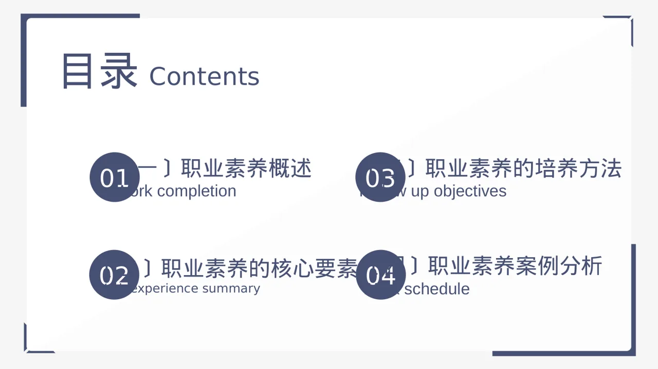 职场职业素养教学文稿 PPT模板（黑白极简风）-3 第2页预览