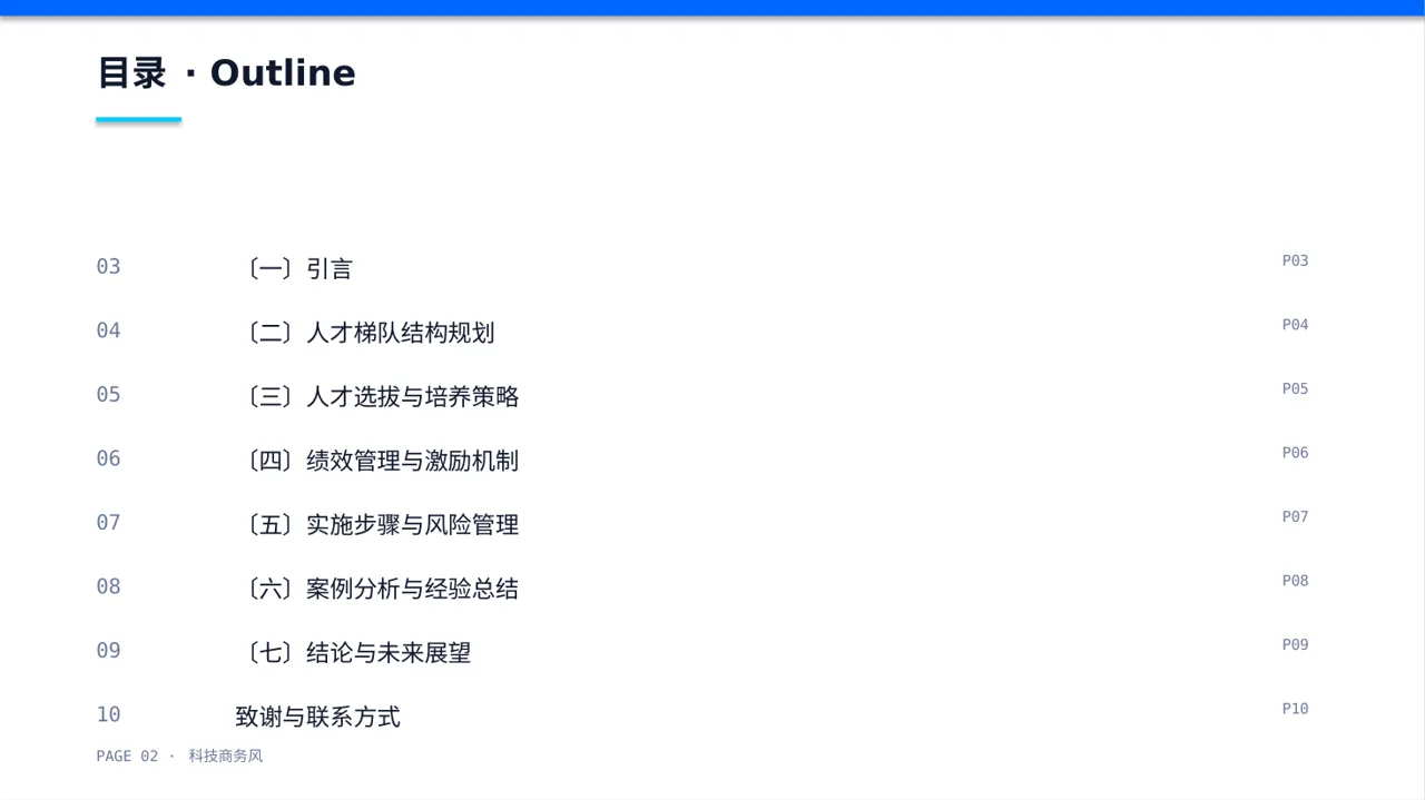 核心人才储备建设方案PPT模板 第2页预览