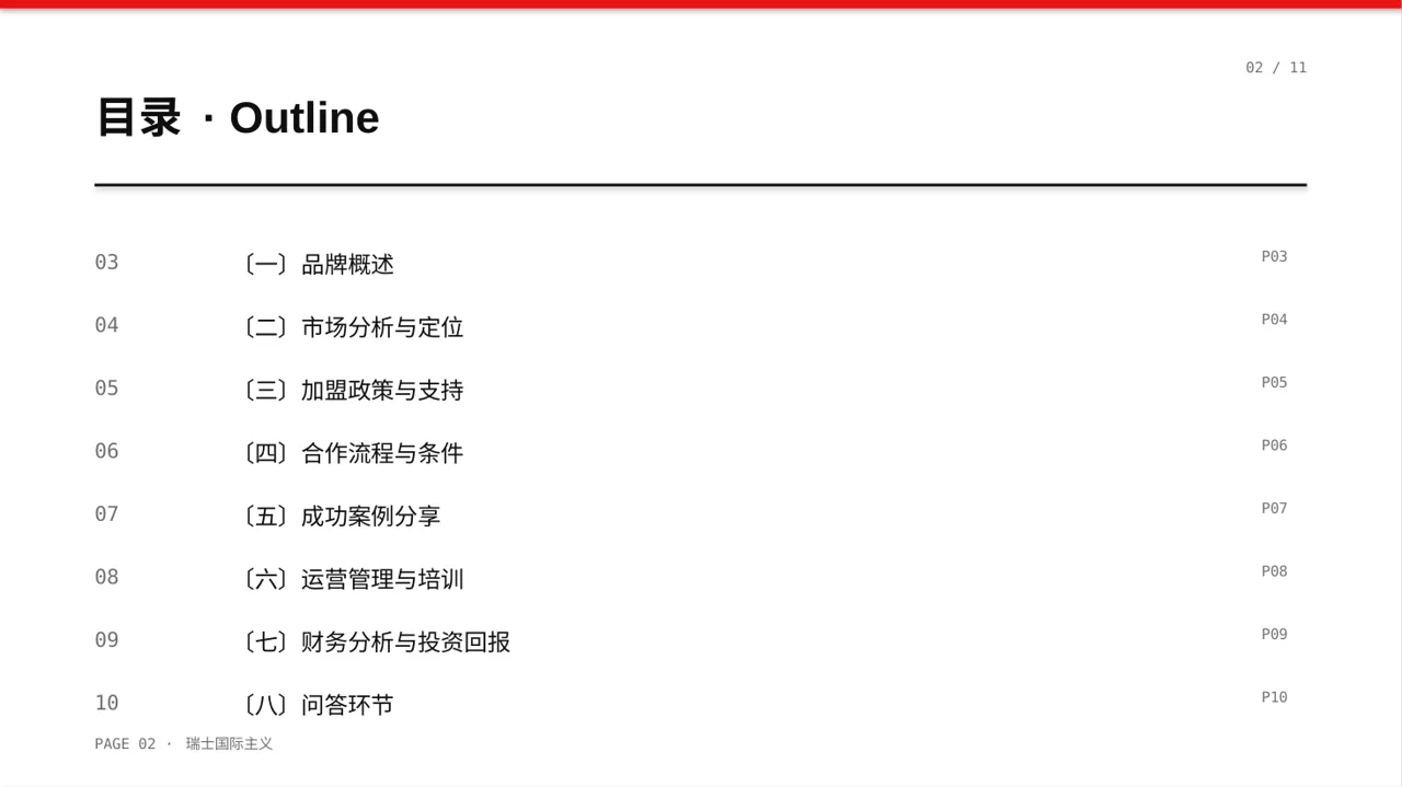 品牌加盟招商宣讲 PPT模板 第2页预览