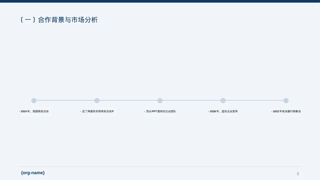 商业合作洽谈邀约方案 PPT模板 第3页预览