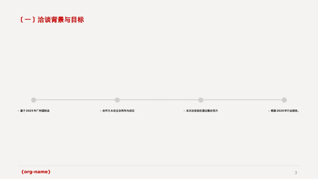 商业合作洽谈邀约方案PPT模板 第3页预览