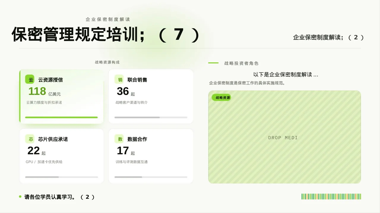 保密管理规定培训 PPT模板 第7页预览