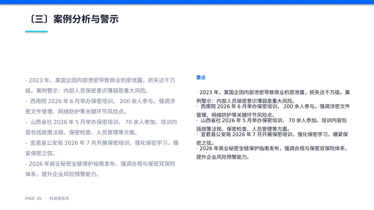 保密管理规定培训 PPT模板 第5页预览