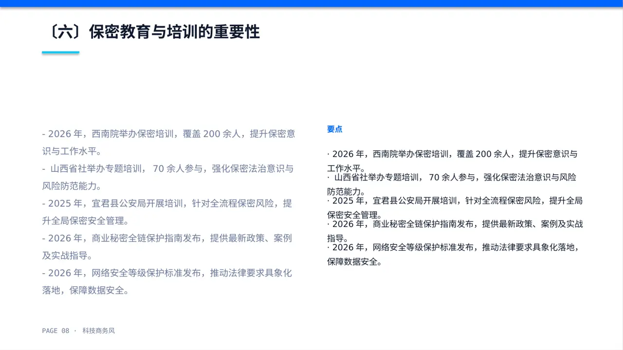 保密管理规定培训 PPT模板 第8页预览